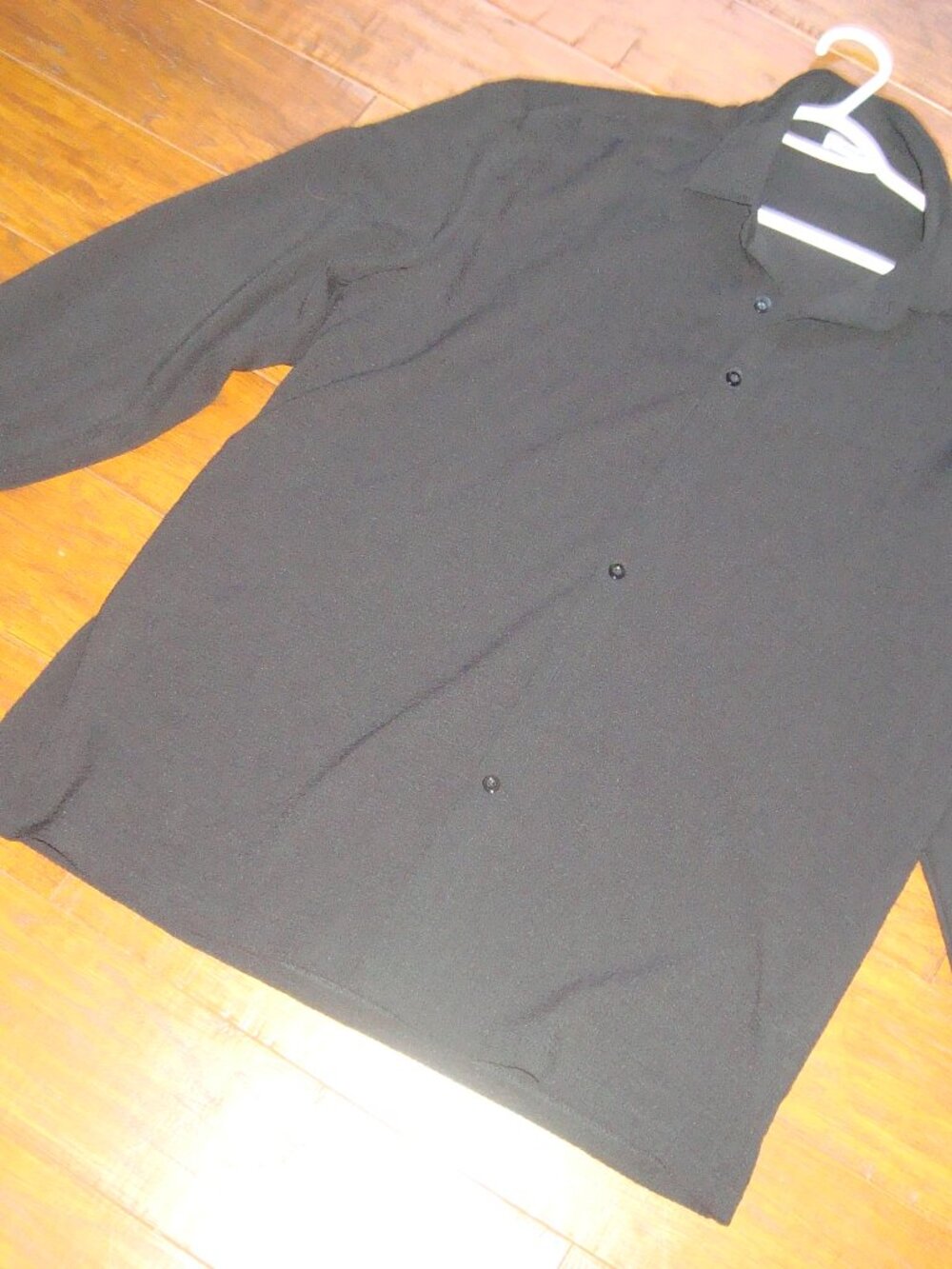Coofandy Long Sleeve Button Down Black sz L